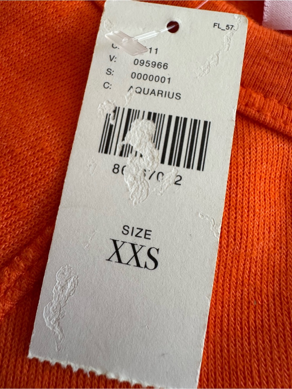 Midnight Rider Orange Crewneck Sweatshirt with Script Label - Picture 5 of 6